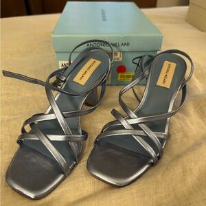 Antonio Melani Powder Blue Strap Heels